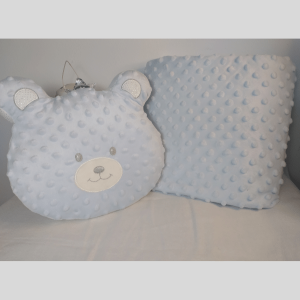Manta bebé azul c/almofada